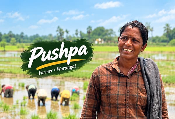Pushpa, farmer in Warangal